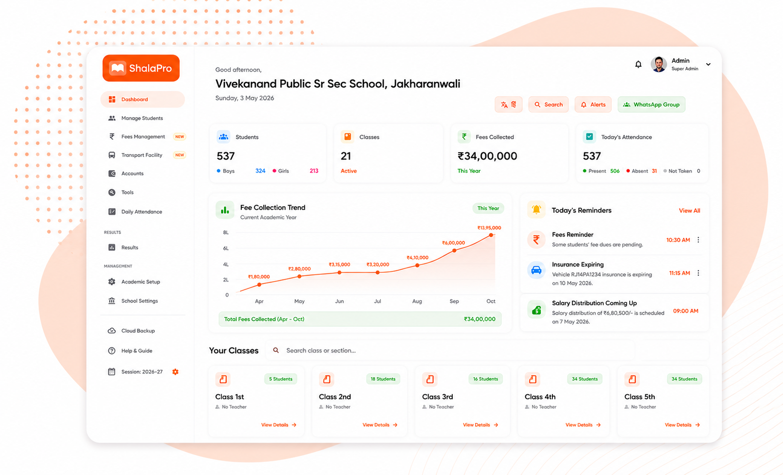 Best School Management Software in Rajasthan